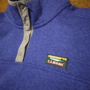 LL Bean Snap Fleece Pullover